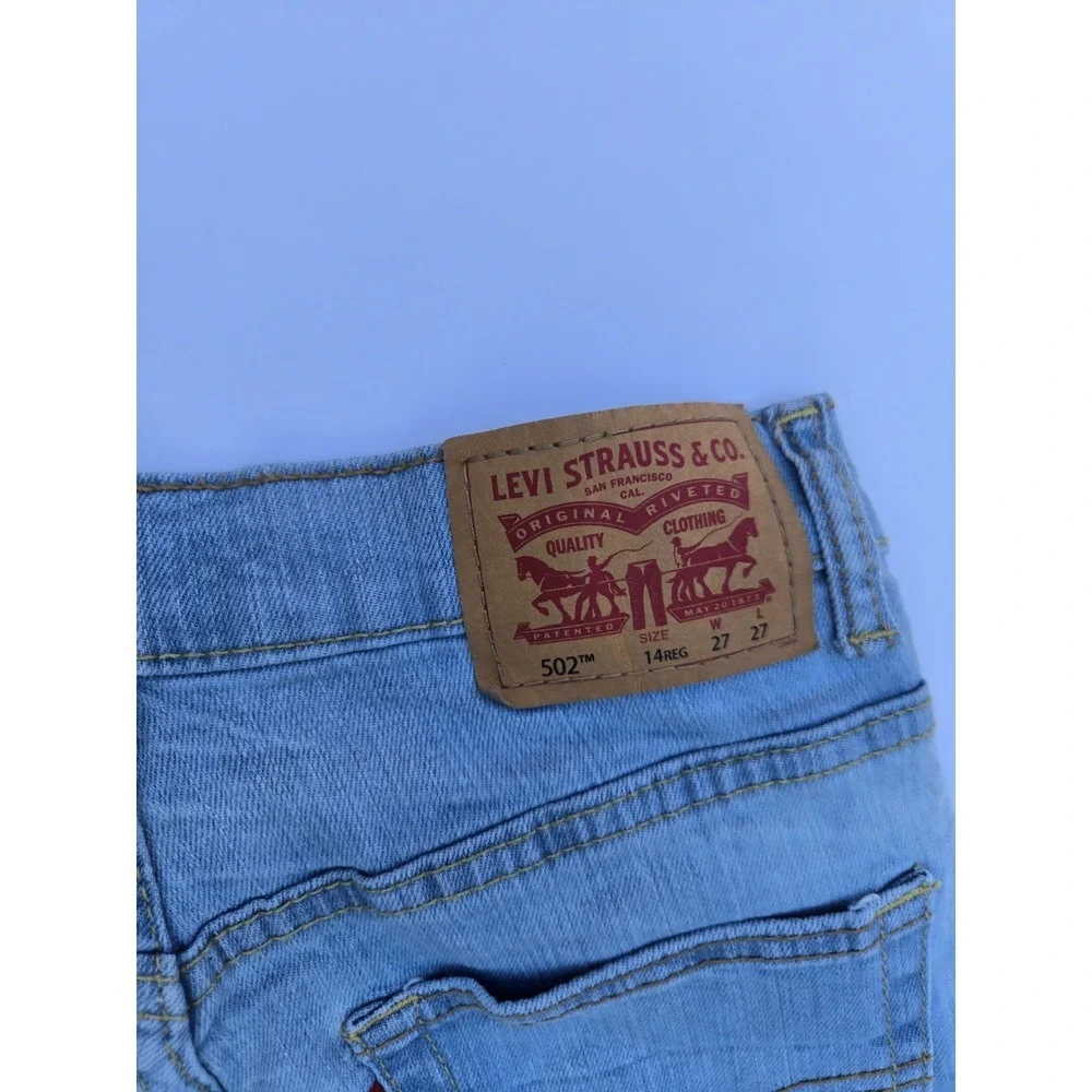 Levi's 502 Regular Taper Jeans Men's 14 Reg W27‎ L27 Blue Denim